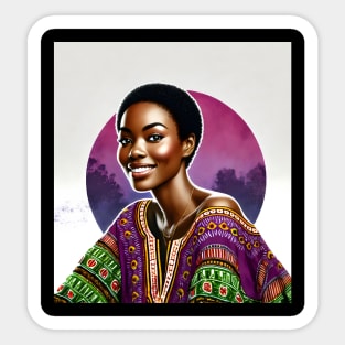 Melanin Smile Sticker
